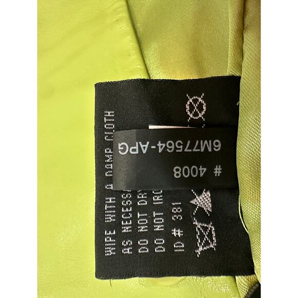 Genuine Leather Jacket in Lime Green – Women’s Medium - Picture 9 of 9